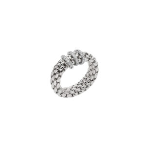 Fope | Flex'it Ring in 750 Weißgold mit Diamanten
