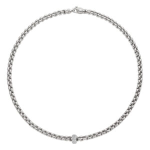 Fope | Kette Eka in 750/- Weissgold mit Diamanten