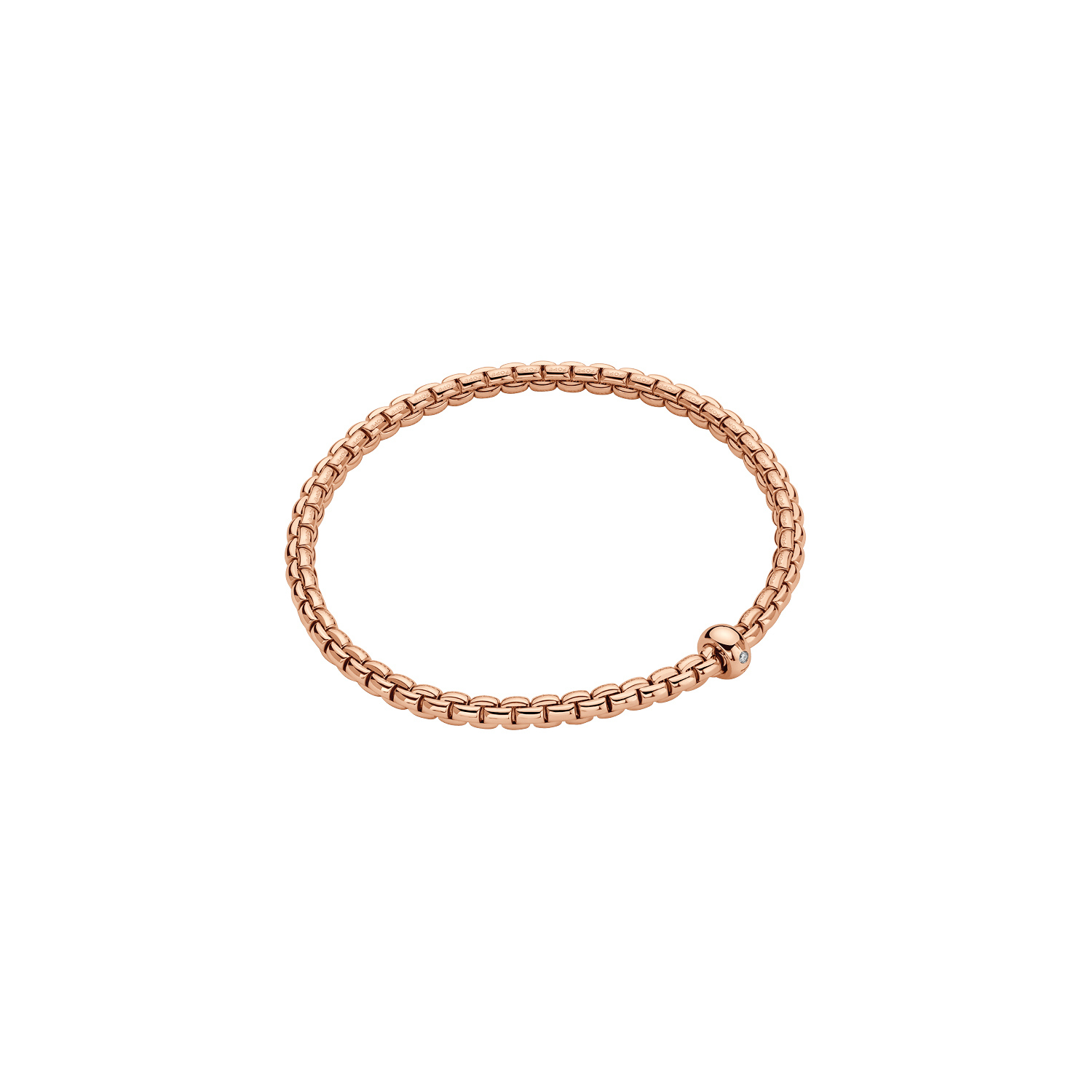 Fope | Flex it Armband in 750 Rosegold mit Diamant