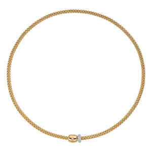 Fope | Halskette Prima Flex'it 750/- Gelbgold mit Brillanten