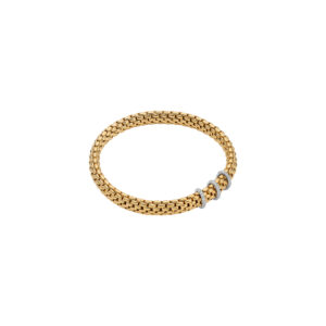 Fope | Flex'it Armband Gelbgold mit Diamanten