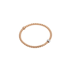 Fope | Flex it Armband in 750 Rosegold mit Diamanten