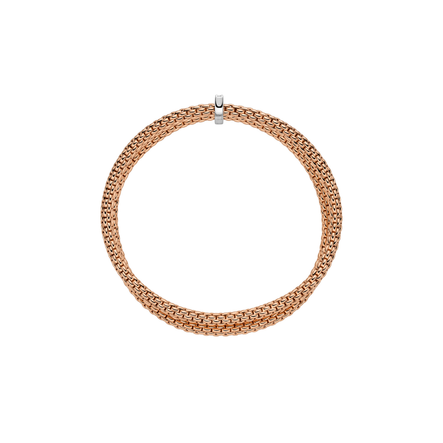 Fope | Flex it Armband in 750 Rosegold mit Diamanten – Bild 2