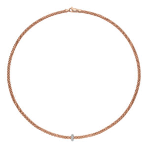 Fope | Kette Prima in 750 Rosegold mit Diamanten