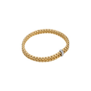 Fope | Flex it Armband in 750 Gelbgold mit Diamanten